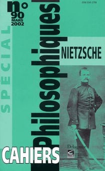 CAHIERS PHILOSOPHIQUES n.90 : Nietsche