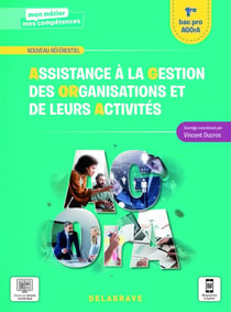 Mon métier, mes compétences : assistance à la gestion des organisations et de leurs activités - 1re bac pro - pochette élève (édition 2021)