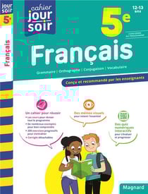 Cahier du jour / cahier du soir : français - 5e