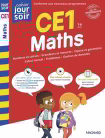 Cahier du jour / cahier du soir : Maths : CE1 - Concu et recommande par les enseignants