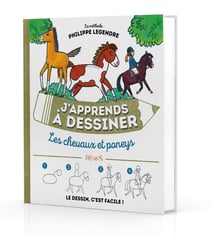 J'apprends à dessiner : les chevaux et poneys