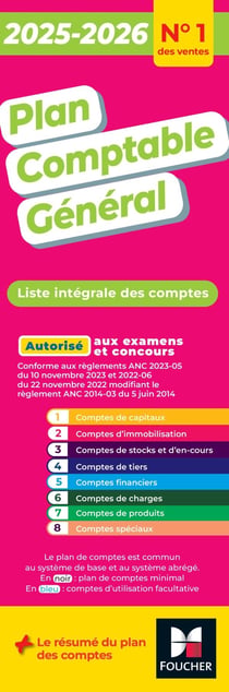 Plan comptable général (édition 2025/2026)