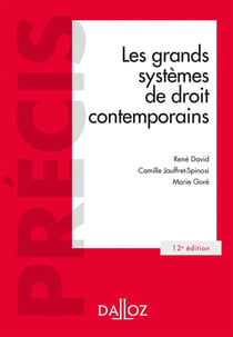 Les grands systèmes de droit contemporains (12e édition)