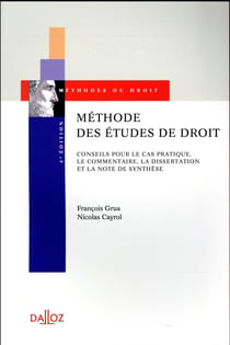 METHODE DES ETUDES DE DROIT