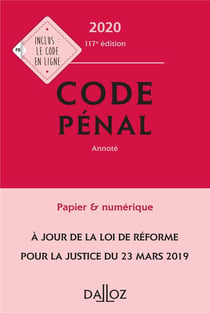 Code pénal (édition 2020)