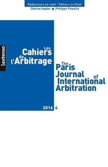 Les cahiers de l'arbitrage n.2016/4