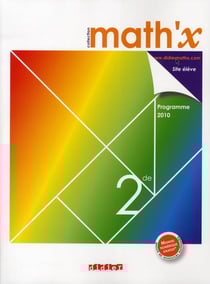 Math'x - 2nde - manuel de l'élève grand format (édition 2010)