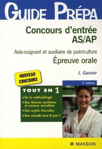 Concours d'entrée as/ap - épreuve orale
