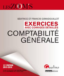 Comptabilité générale - exercices avec corrigés détaillés 2015-2016