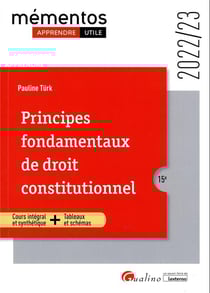 Principes fondamentaux de droit constitutionnel : un cours ordonné, complet et accessible de la théorie du droit constitutionnel (15e édition)