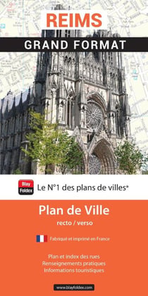 Reims : Grand format : Plan de ville (édition 2025)