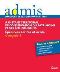 Assistant territorial de conservation du patrimoine et des bibliothèques - épreuves écrites et orale - catégorie b