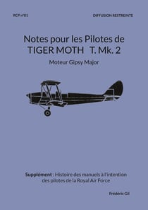 Notes pour les Pilotes de TIGER MOTH T. Mk. 2 : Moteur Gipsy Major