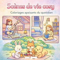Scènes de vie cosy : Coloriages apaisants du quotidien