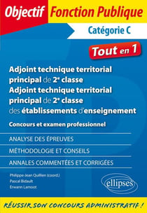 Adjoint technique territorial de 2e classe, adjoint technique territorial principal de 2e classe des établissements d'enseignement - catégorie C - tout-en-un