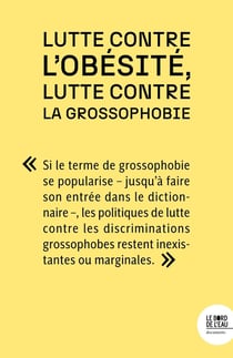 Lutte contre l'obesité / lutte contre la grossophobie