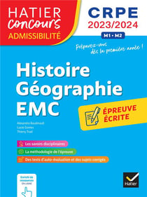 Histoire-géographie-EMC - CRPE - épreuve écrite d'admissibilité (édition 2023/2024)