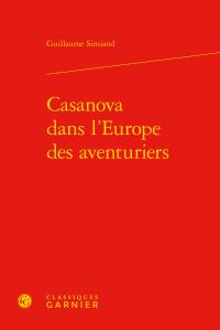 Casanova dans l'europe des aventuriers