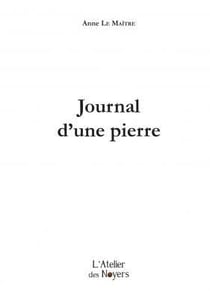 Journal d'une pierre