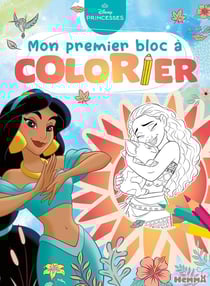 Disney Princesses - Mon premier bloc à colorier (Jasmine et Vaiana)
