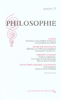 Revue Philosophie n.75