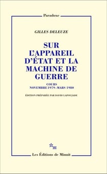 Sur l'appareil d'état et la machine de guerre. Cours Novembre 1979, Mars 1980