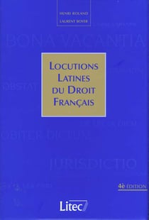 Locutions latines du droit franÇais