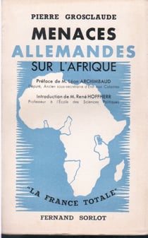 Menaces allemandes sur l'afrique