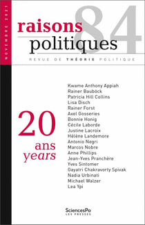 Revue raisons politiques n.84