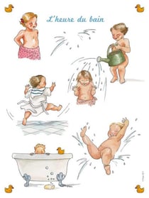 Poster l'heure du bain