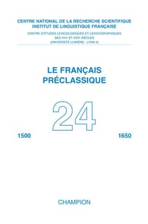 Le francais preclassique n.24
