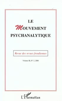 Le mouvement psychanalytique vol. iii, 1 - vol03