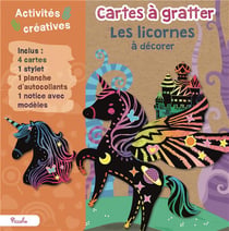 Cartes à gratter - les licornes à décorer