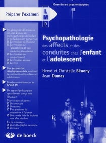 Psychopathologie des affects et des conduites chez l'enfant et l'adolescent