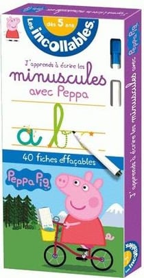 Les incollables - j'apprends à écrire les minuscules avec peppa