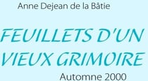 Feuillets d'un vieux grimoire - automne 2000
