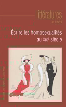 Littératures n.81 : écrire les homosexualites au XIXe siècle