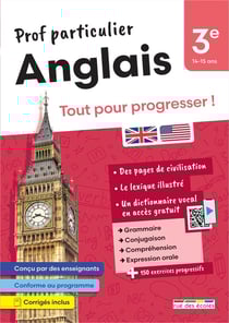Prof particulier : Anglais : 3e - Tout pour progresser !