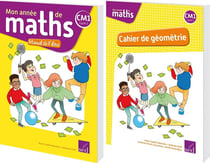 MON ANNEE DE MATHS : CM1 - manuel de l'élève + cahier de géométrie