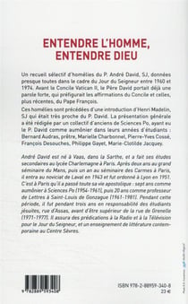 Entendre l'homme, entendre dieu : homélies