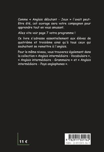 Anglais intermédiaire - jeux