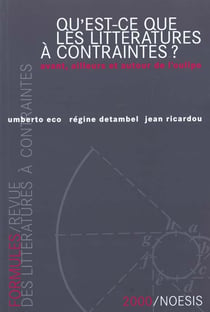 Revue formules n.4 - qu'est ce que les littératures à contraires, avant, ailleurs et autour de l'oulipo?