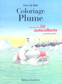 Plume coloriage avec autocollants