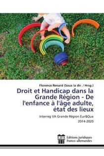 Droit et Handicap dans la Grande Région - De l'enfance à l'âge adulte, état des lieux : Interreg VA Grande Région Eur&Qua 2014-2020