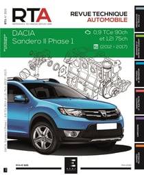 Revue technique automobile n.826 : Dacia Sandero hayon 5P II phase 1 2012-10