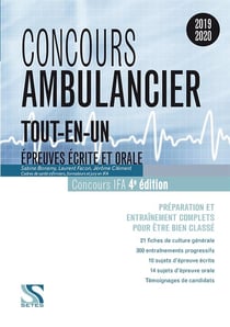 Concours ambulancier - épreuves écrite et orale - tout-en-un - (concours 2019-2020)