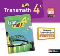Pcf-transmath 4eme 2015 manuel numerique enrichi enseignant - 3 cles usb tarif adoptant