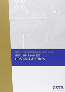 NF DTU 35.1 cloisons