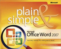 Microsoft office word 2007 plain and simple