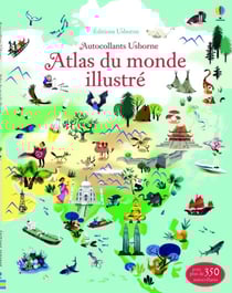 Atlas du monde illustré - Documentaires en autocollants